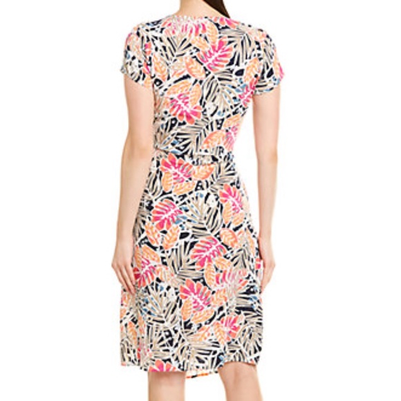 NWT Tropical Front Wrap Dress - Picture 2 of 8